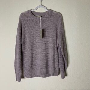 Everlane womens purple alpaca Crewneck knit sweatshirt M NEW